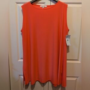 Sympli Sleeveless Nu Ideal Tunic Top In Coral Size 2X New With Tags